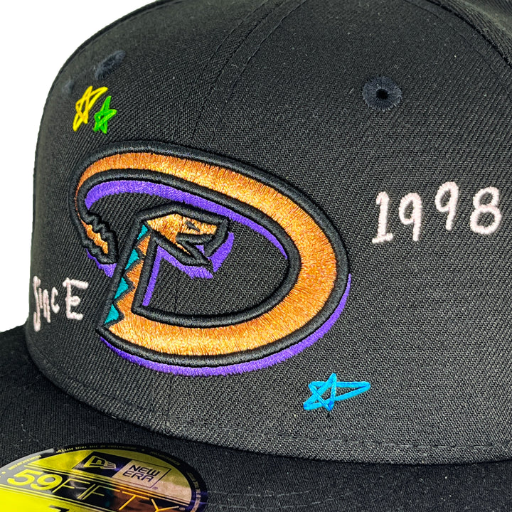 หมวกแก๊ป New Era รุ่น Arizona Diamondbacks Co Scribble Black 59Fifty Cap