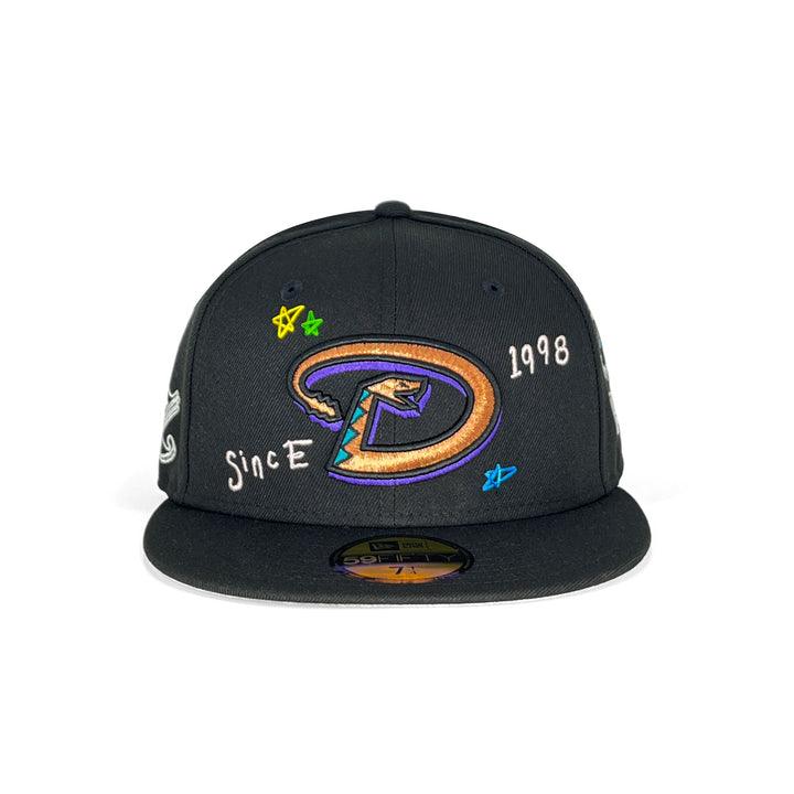 หมวกแก๊ป New Era รุ่น Arizona Diamondbacks Co Scribble Black 59Fifty Cap