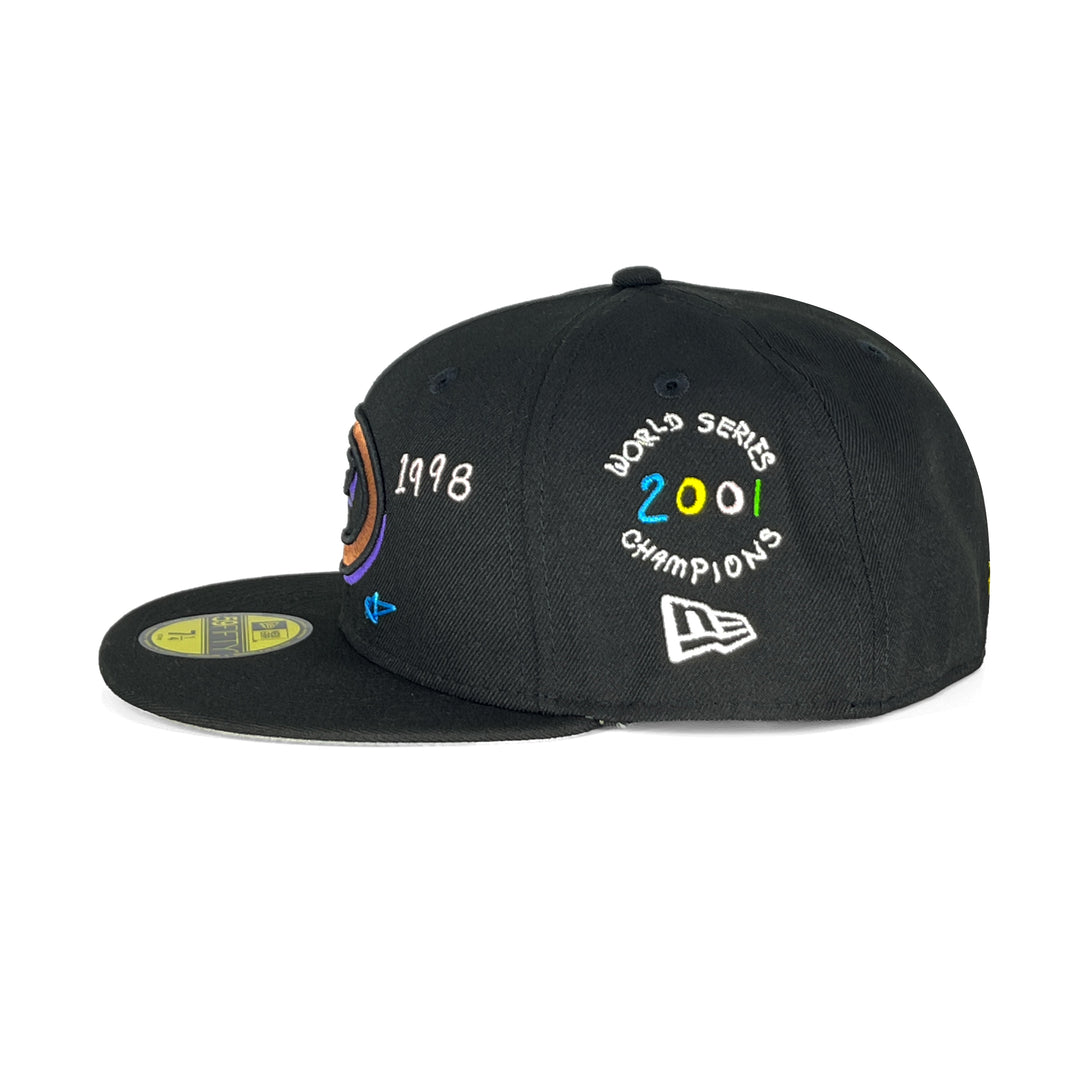 หมวกแก๊ป New Era รุ่น Arizona Diamondbacks Co Scribble Black 59Fifty Cap