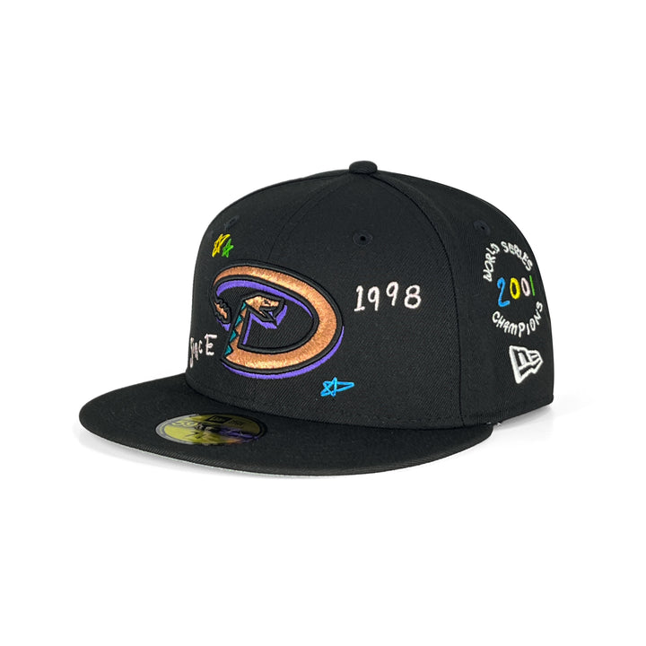 หมวกแก๊ป New Era รุ่น Arizona Diamondbacks Co Scribble Black 59Fifty Cap