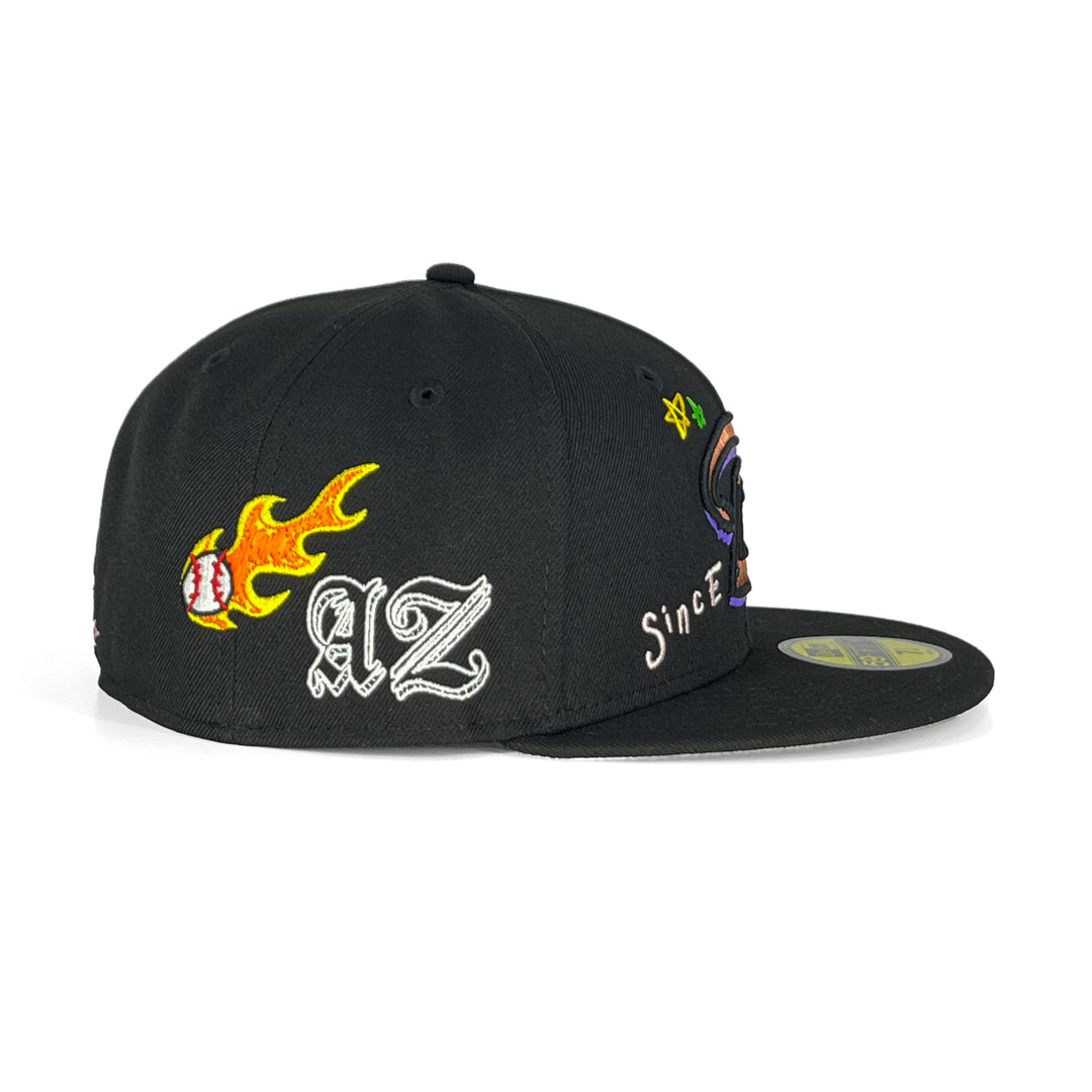 หมวกแก๊ป New Era รุ่น Arizona Diamondbacks Co Scribble Black 59Fifty Cap