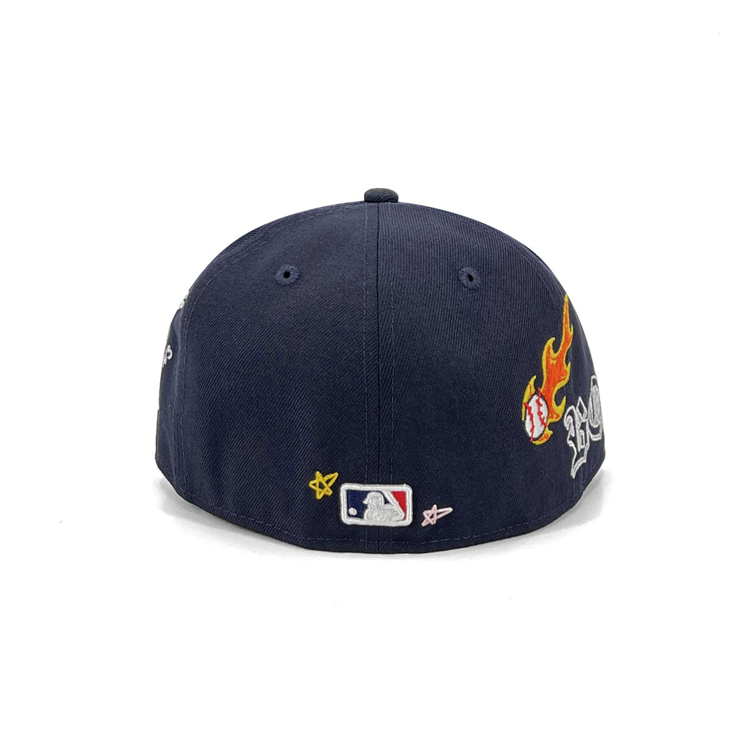หมวกแก๊ป New Era รุ่น Boston Red Sox Scribble Black 59Fifty Cap