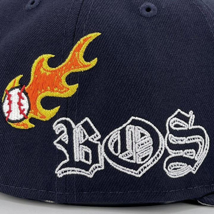 หมวกแก๊ป New Era รุ่น Boston Red Sox Scribble Black 59Fifty Cap