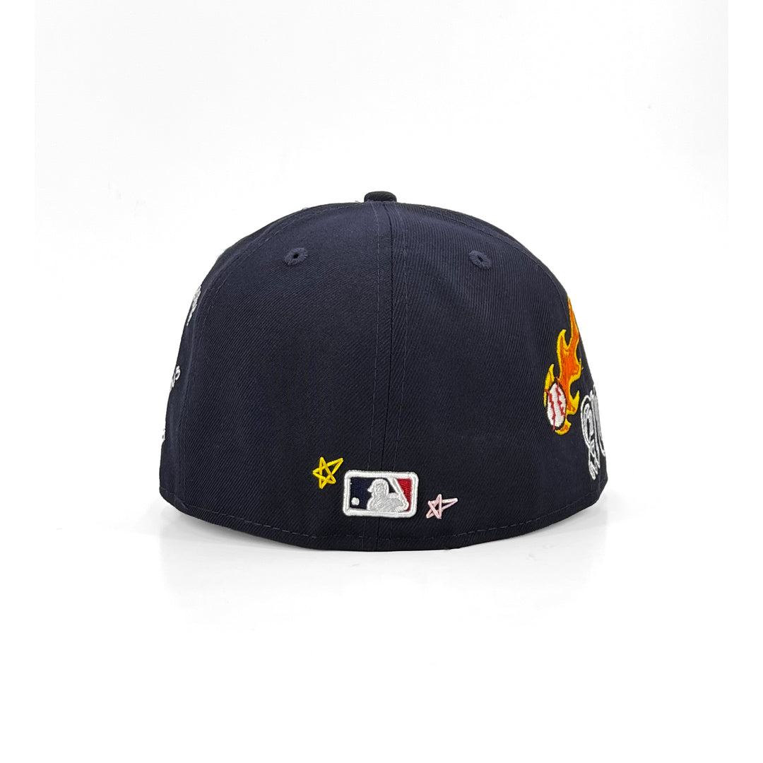 หมวกแก๊ป New Era รุ่น Atlanta Braves Scribble Black 59Fifty Cap