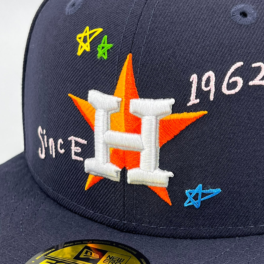 หมวกแก๊ป New Era รุ่น Houston Astros Scribble Black 59Fifty Cap