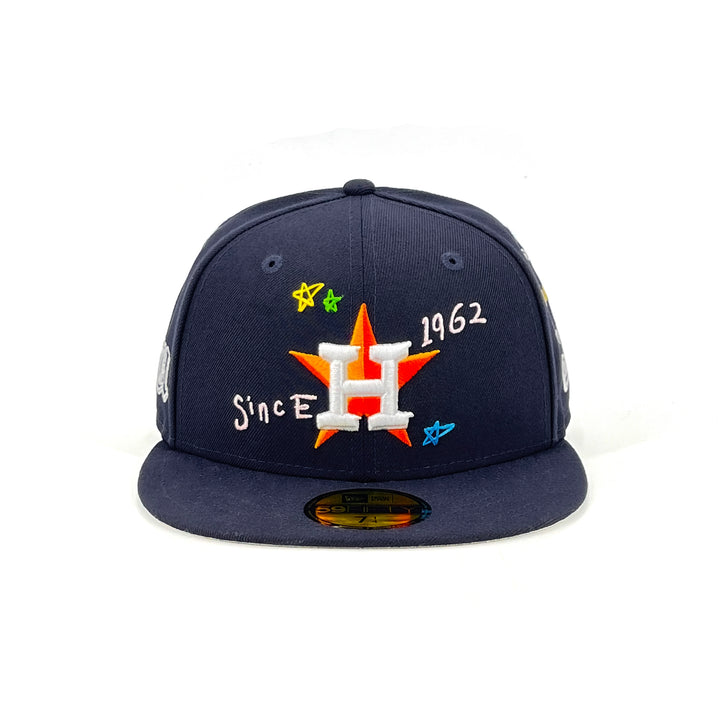 หมวกแก๊ป New Era รุ่น Houston Astros Scribble Black 59Fifty Cap
