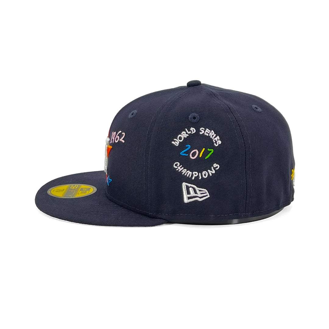หมวกแก๊ป New Era รุ่น Houston Astros Scribble Black 59Fifty Cap