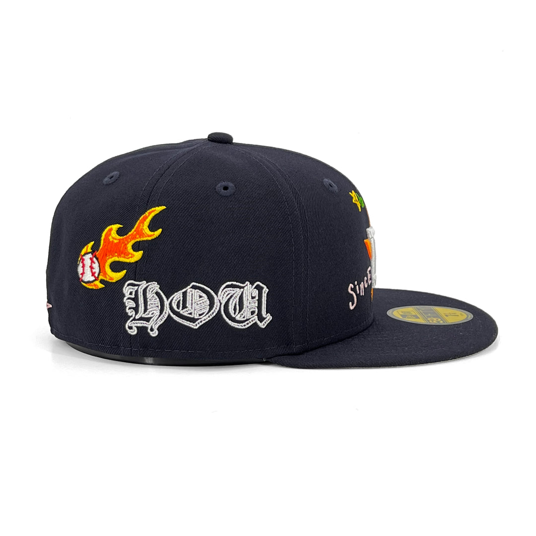 หมวกแก๊ป New Era รุ่น Houston Astros Scribble Black 59Fifty Cap