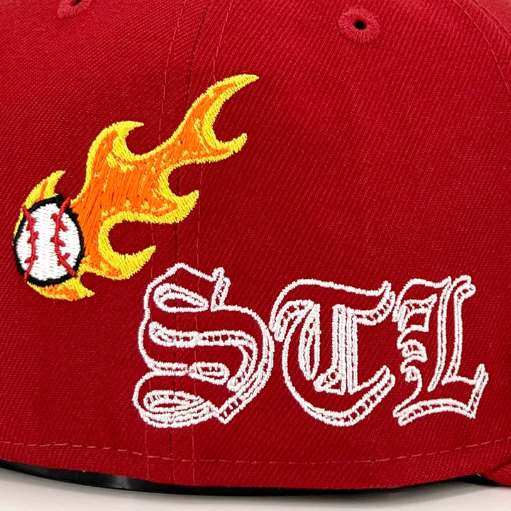 หมวกแก๊ป New Era รุ่น St. Louis Cardinals Scribble Red 59Fifty Cap