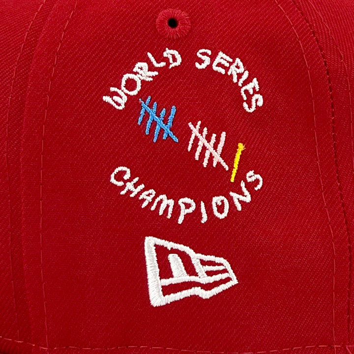หมวกแก๊ป New Era รุ่น St. Louis Cardinals Scribble Red 59Fifty Cap