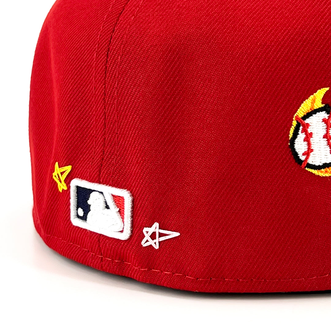 หมวกแก๊ป New Era รุ่น St. Louis Cardinals Scribble Red 59Fifty Cap