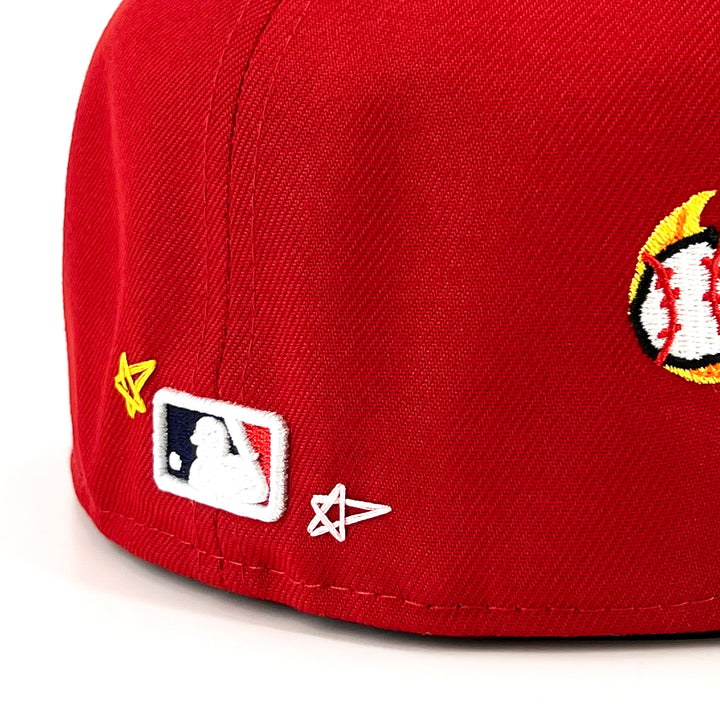 หมวกแก๊ป New Era รุ่น St. Louis Cardinals Scribble Red 59Fifty Cap