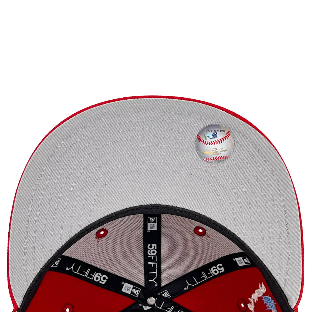หมวกแก๊ป New Era รุ่น St. Louis Cardinals Scribble Red 59Fifty Cap