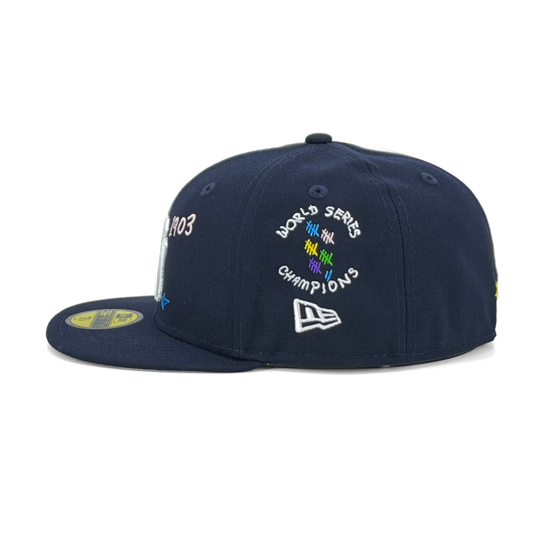 หมวกแก๊ป New Era รุ่น New York Yankees Scribble Navy 59Fifty Cap