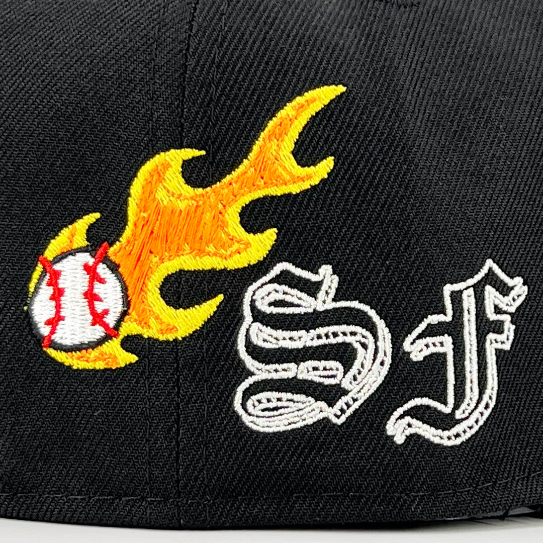 หมวกแก๊ป New Era รุ่น San Francisco Giants Scribble Black 59Fifty Cap