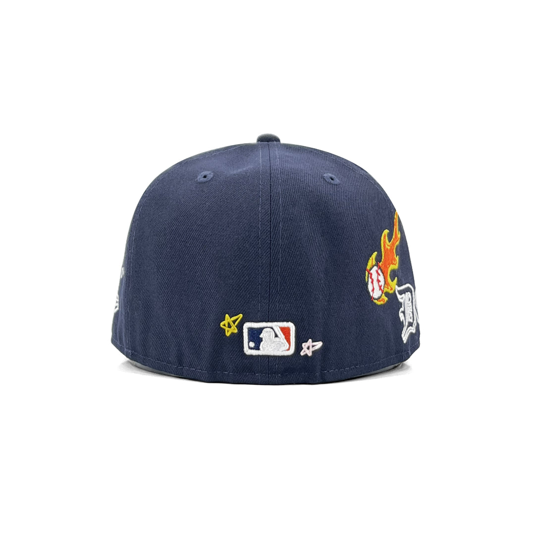หมวกแก๊ป New Era รุ่น Detroit Tigers Scribble Black 59Fifty Cap