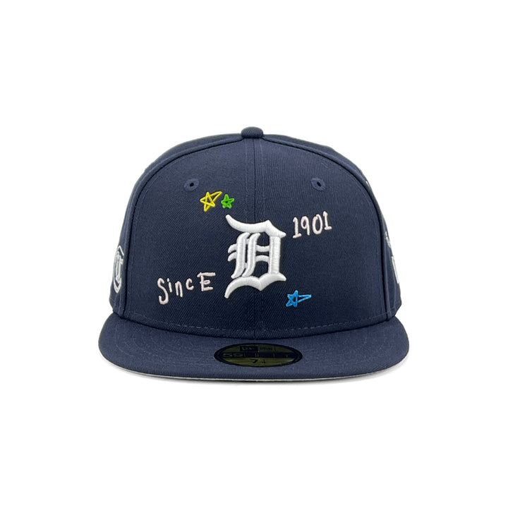 หมวกแก๊ป New Era รุ่น Detroit Tigers Scribble Black 59Fifty Cap