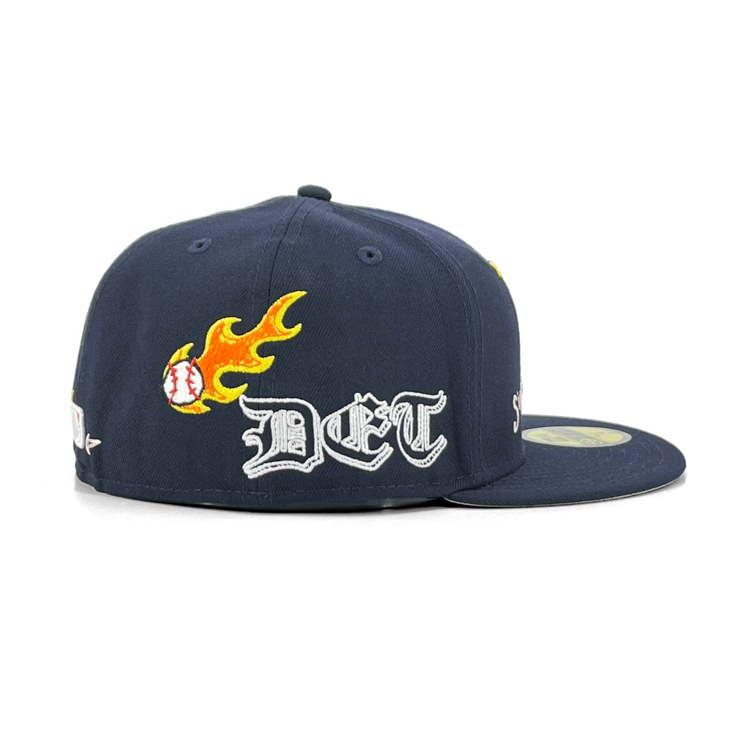 หมวกแก๊ป New Era รุ่น Detroit Tigers Scribble Black 59Fifty Cap