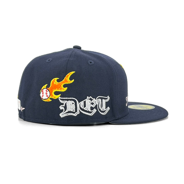 หมวกแก๊ป New Era รุ่น Detroit Tigers Scribble Black 59Fifty Cap