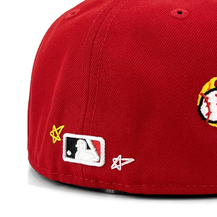 หมวกแก๊ป New Era รุ่น Cincinnati Reds Scribble Red 59Fifty Cap