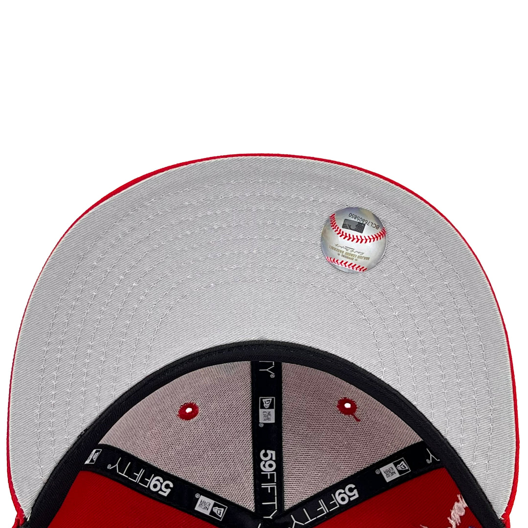 หมวกแก๊ป New Era รุ่น Cincinnati Reds Scribble Red 59Fifty Cap