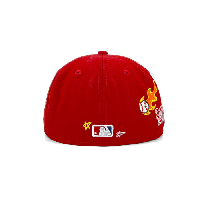 หมวกแก๊ป New Era รุ่น Washington Nationals Scribble Red 59Fifty Cap