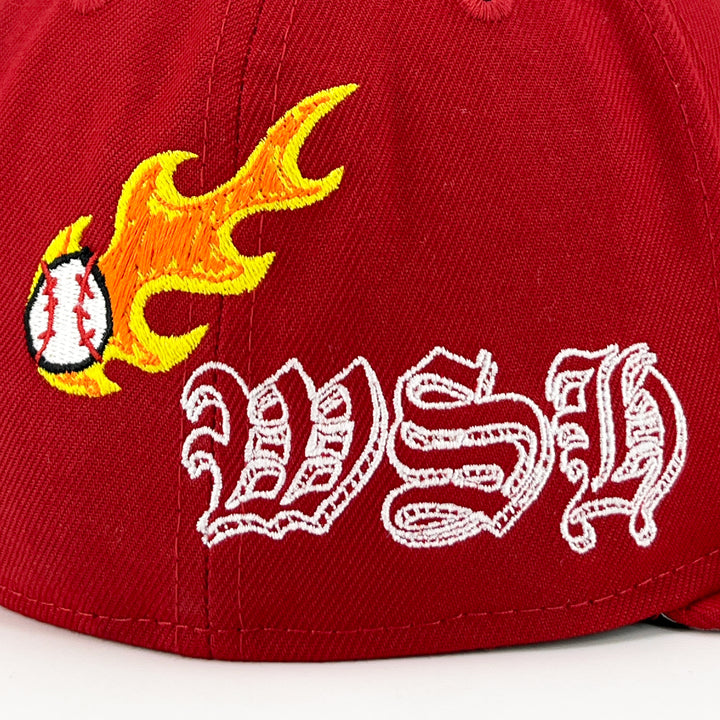 หมวกแก๊ป New Era รุ่น Washington Nationals Scribble Red 59Fifty Cap