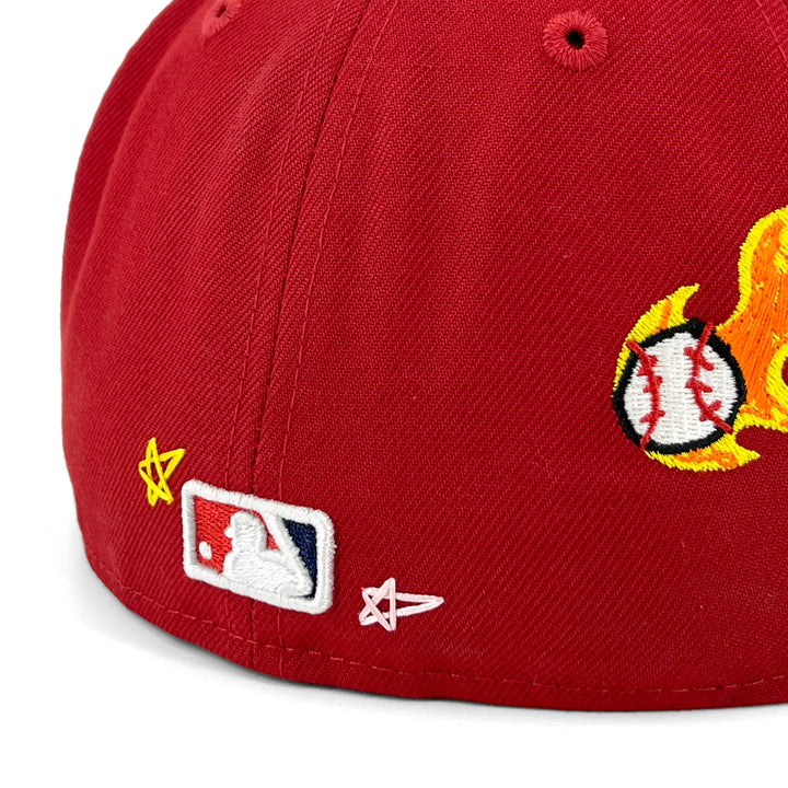 หมวกแก๊ป New Era รุ่น Washington Nationals Scribble Red 59Fifty Cap