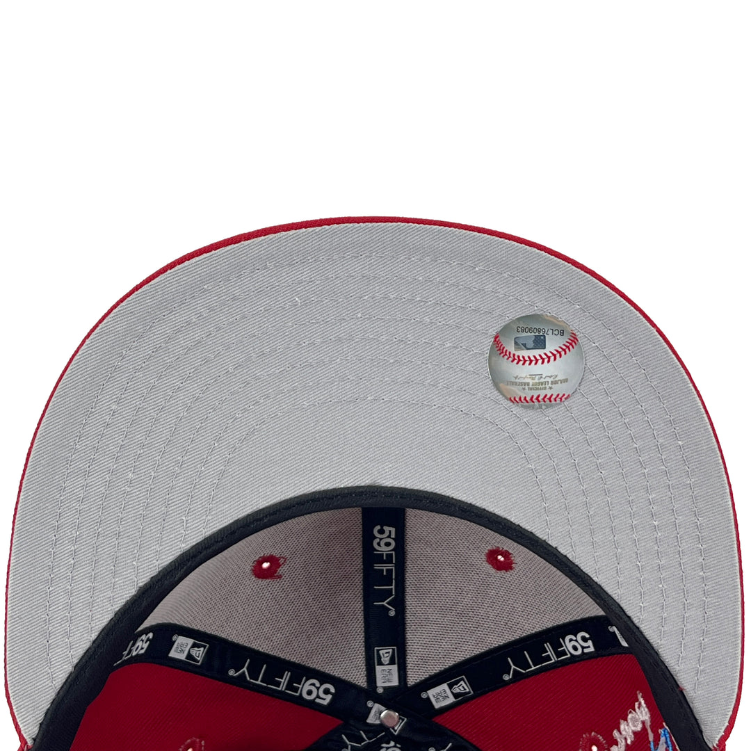 หมวกแก๊ป New Era รุ่น Washington Nationals Scribble Red 59Fifty Cap