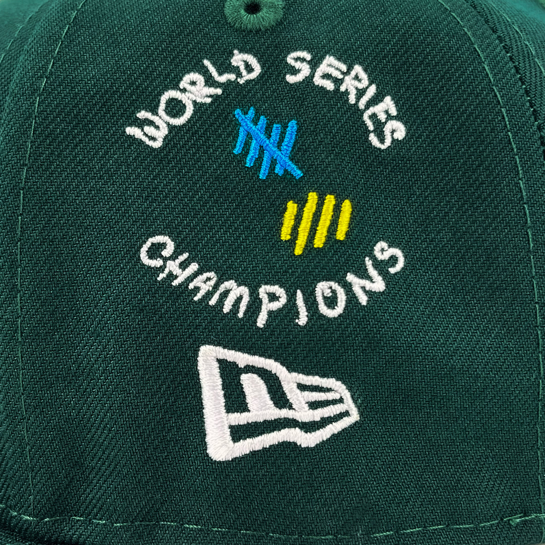 หมวกแก๊ป New Era รุ่น Oakland Athletics Scribble Dark Green 59Fifty Cap