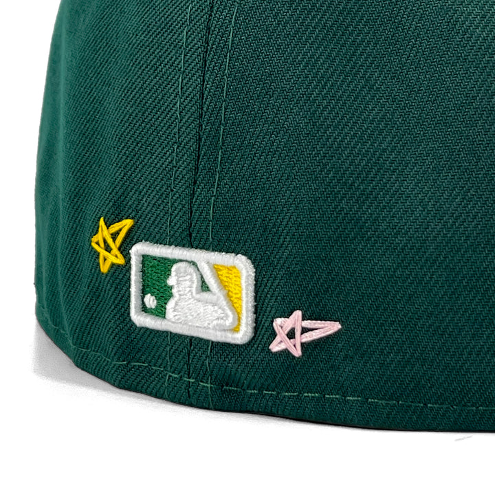 หมวกแก๊ป New Era รุ่น Oakland Athletics Scribble Dark Green 59Fifty Cap