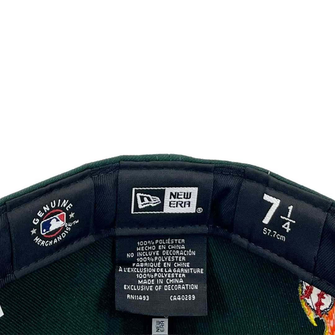 หมวกแก๊ป New Era รุ่น Oakland Athletics Scribble Dark Green 59Fifty Cap