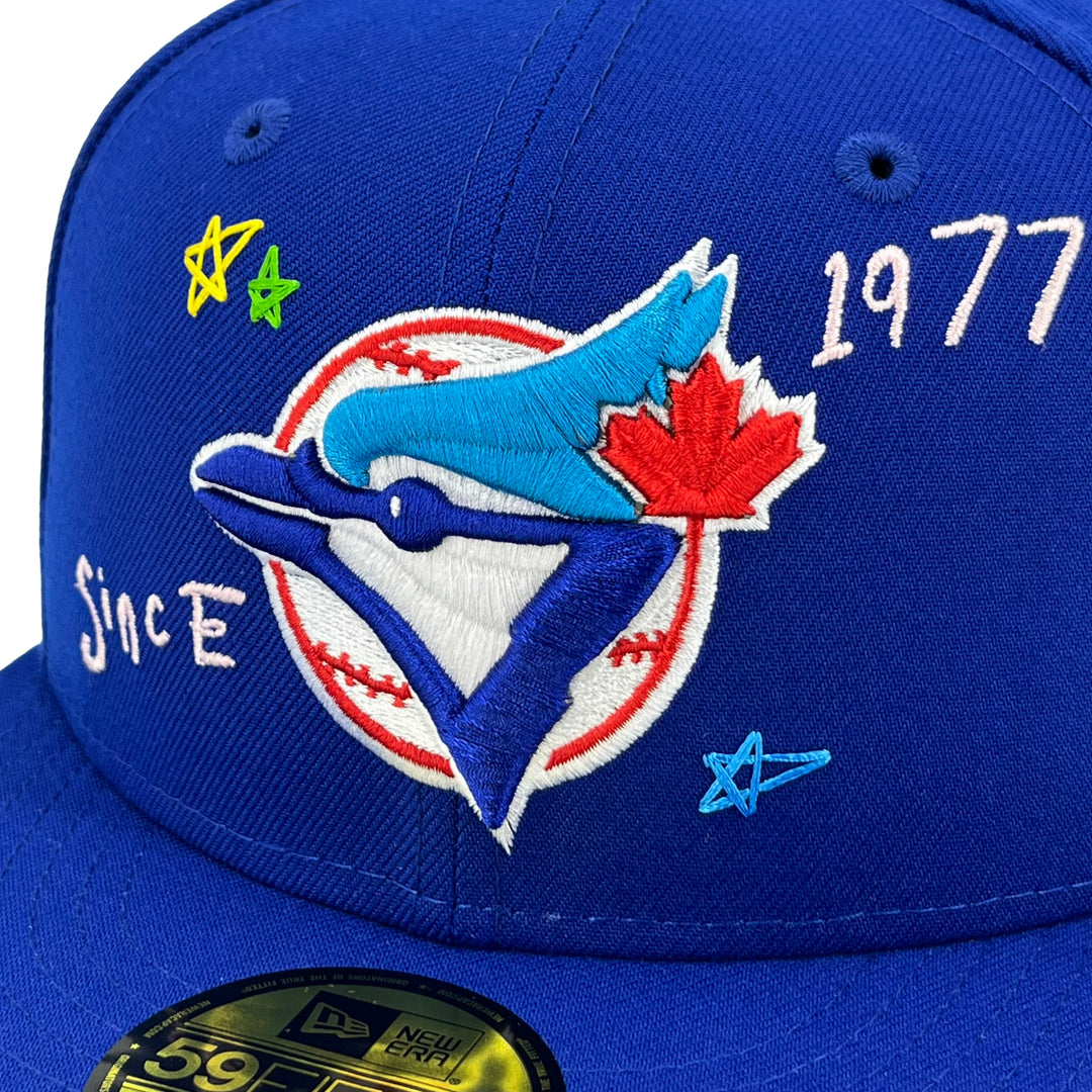 หมวกแก๊ป New Era รุ่น Toronto Blue Jays Co Scribble Royal 59Fifty Cap