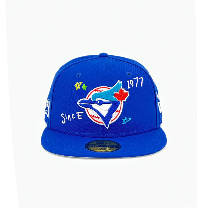 หมวกแก๊ป New Era รุ่น Toronto Blue Jays Co Scribble Royal 59Fifty Cap