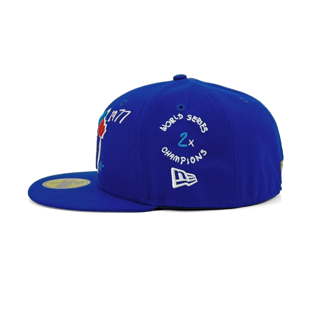หมวกแก๊ป New Era รุ่น Toronto Blue Jays Co Scribble Royal 59Fifty Cap