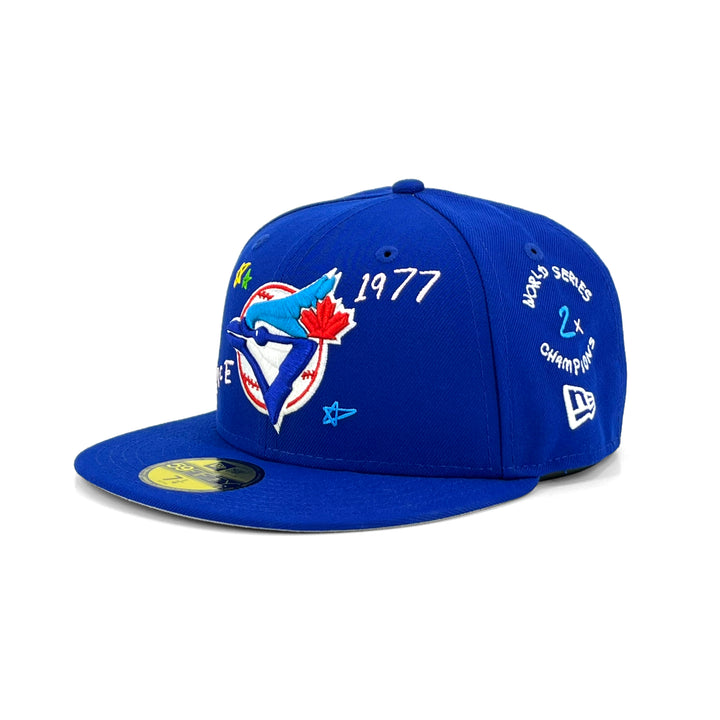 หมวกแก๊ป New Era รุ่น Toronto Blue Jays Co Scribble Royal 59Fifty Cap