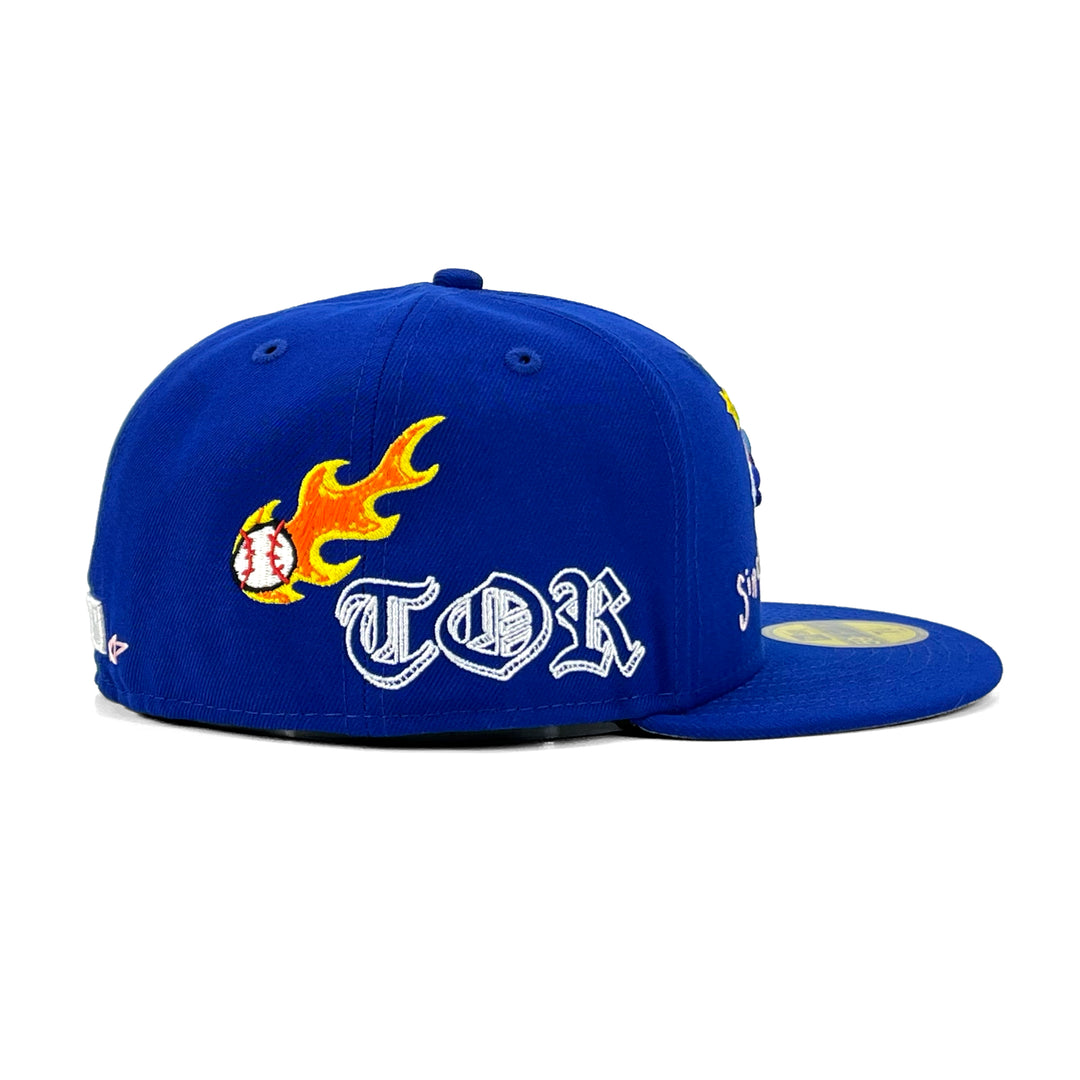 หมวกแก๊ป New Era รุ่น Toronto Blue Jays Co Scribble Royal 59Fifty Cap