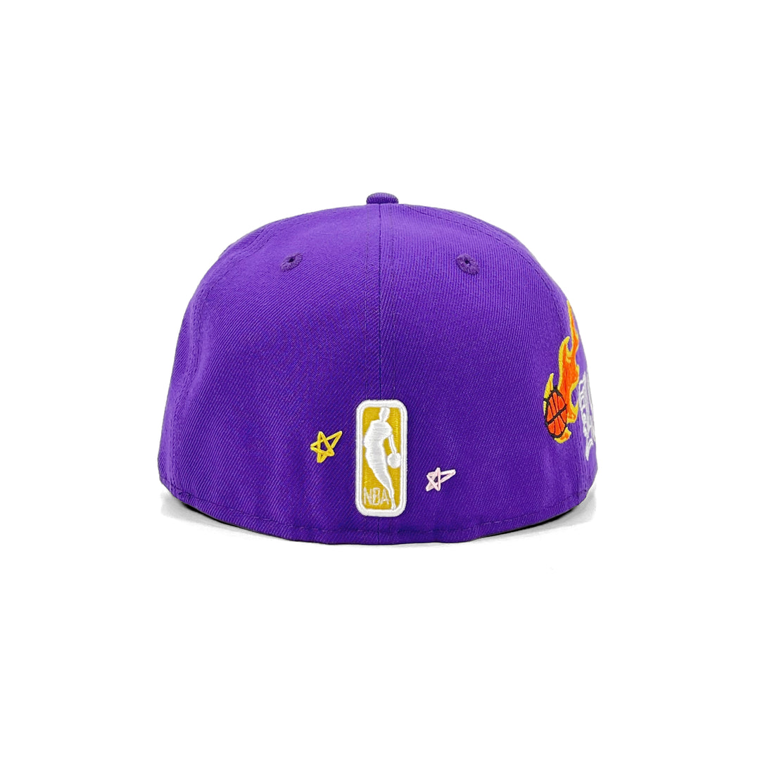 หมวกแก๊ป New Era รุ่น Los Angeles Lakers Scribble Purple 59Fifty Cap