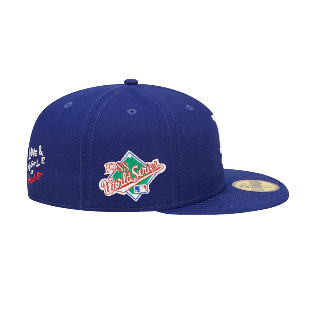 New Era หมวกรุ่น Los Angeles Dodgers Team Heart 59Fifty Mlb Dark Royal 59Fifty Cap
