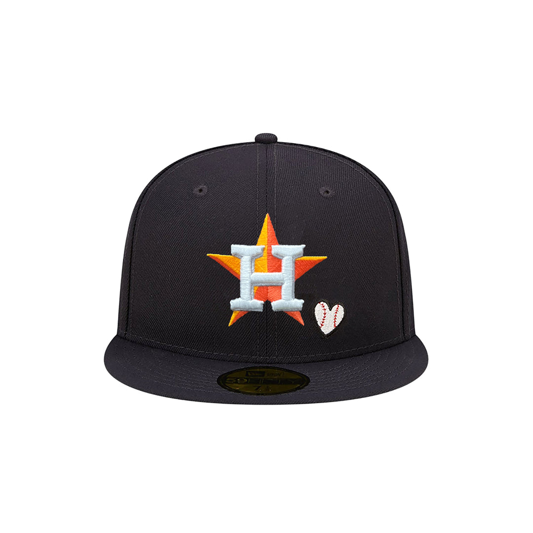 New Era หมวกรุ่น Houston Astros Team Heart 59Fifty Mlb Navy 59Fifty Cap