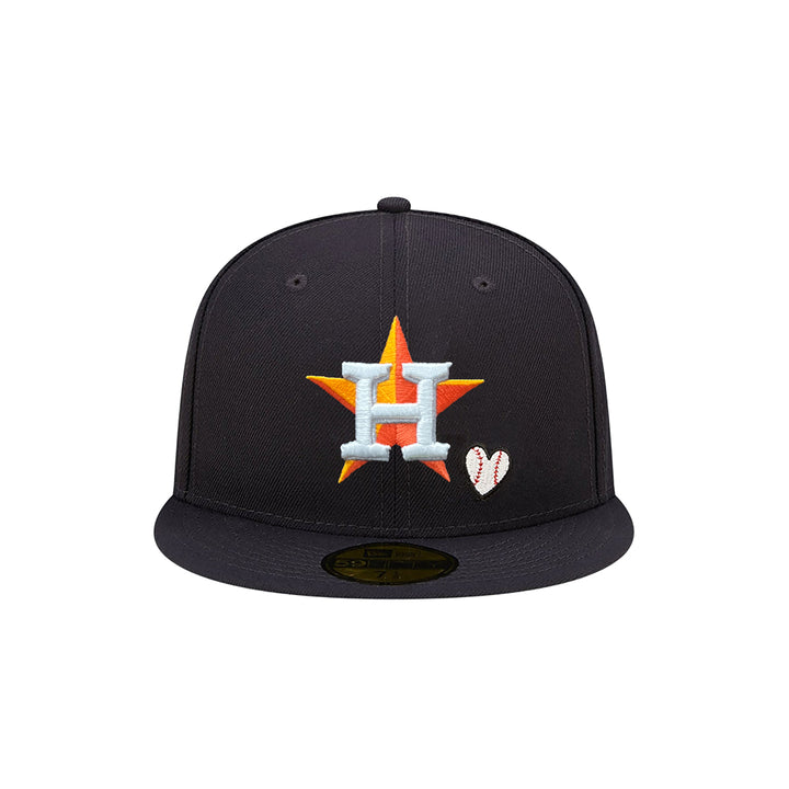 New Era หมวกรุ่น Houston Astros Team Heart 59Fifty Mlb Navy 59Fifty Cap
