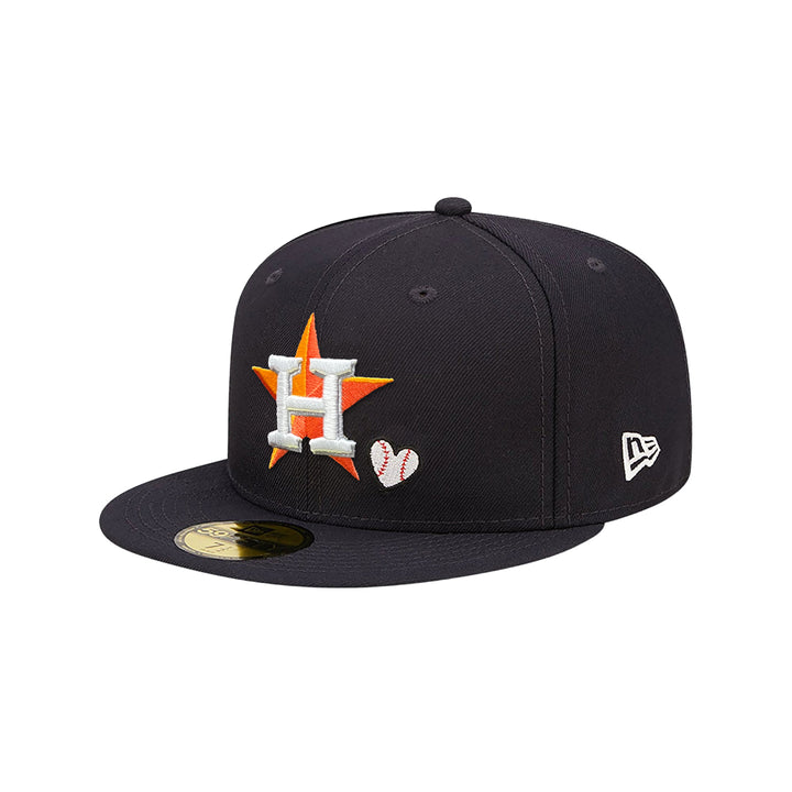 New Era หมวกรุ่น Houston Astros Team Heart 59Fifty Mlb Navy 59Fifty Cap