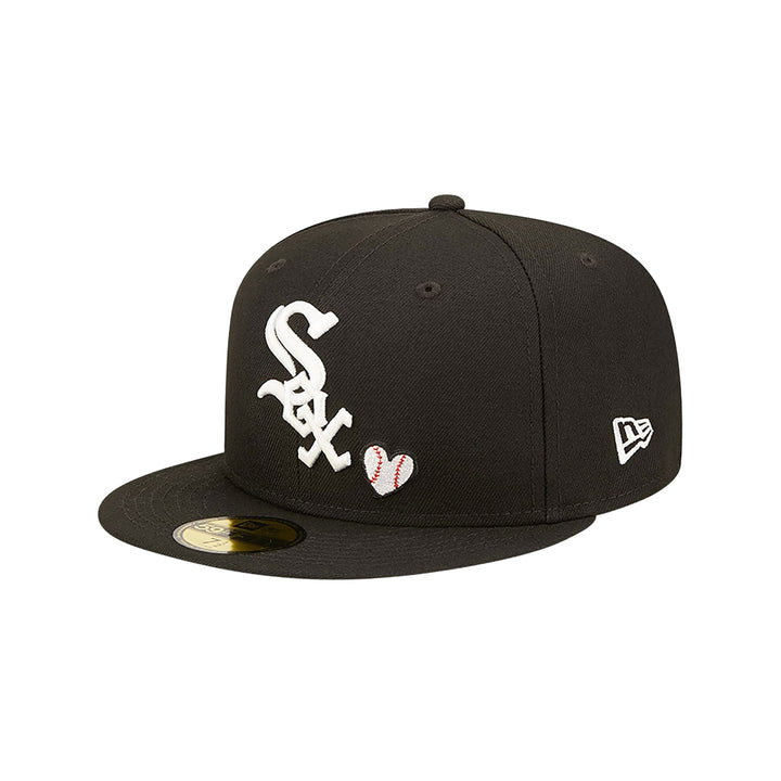New Era หมวกรุ่น Chicago White Sox Team Heart 59Fifty Mlb Black 59Fifty Cap