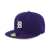 DETROIT TIGERS COOPERSTOWN ROYAL PURPLE 59FIFTY CAP