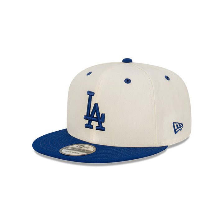New Era หมวกรุ่น Los Angeles Dodgers 2-Tone Dark Royal Visor Chrome White 9Fifty Cap