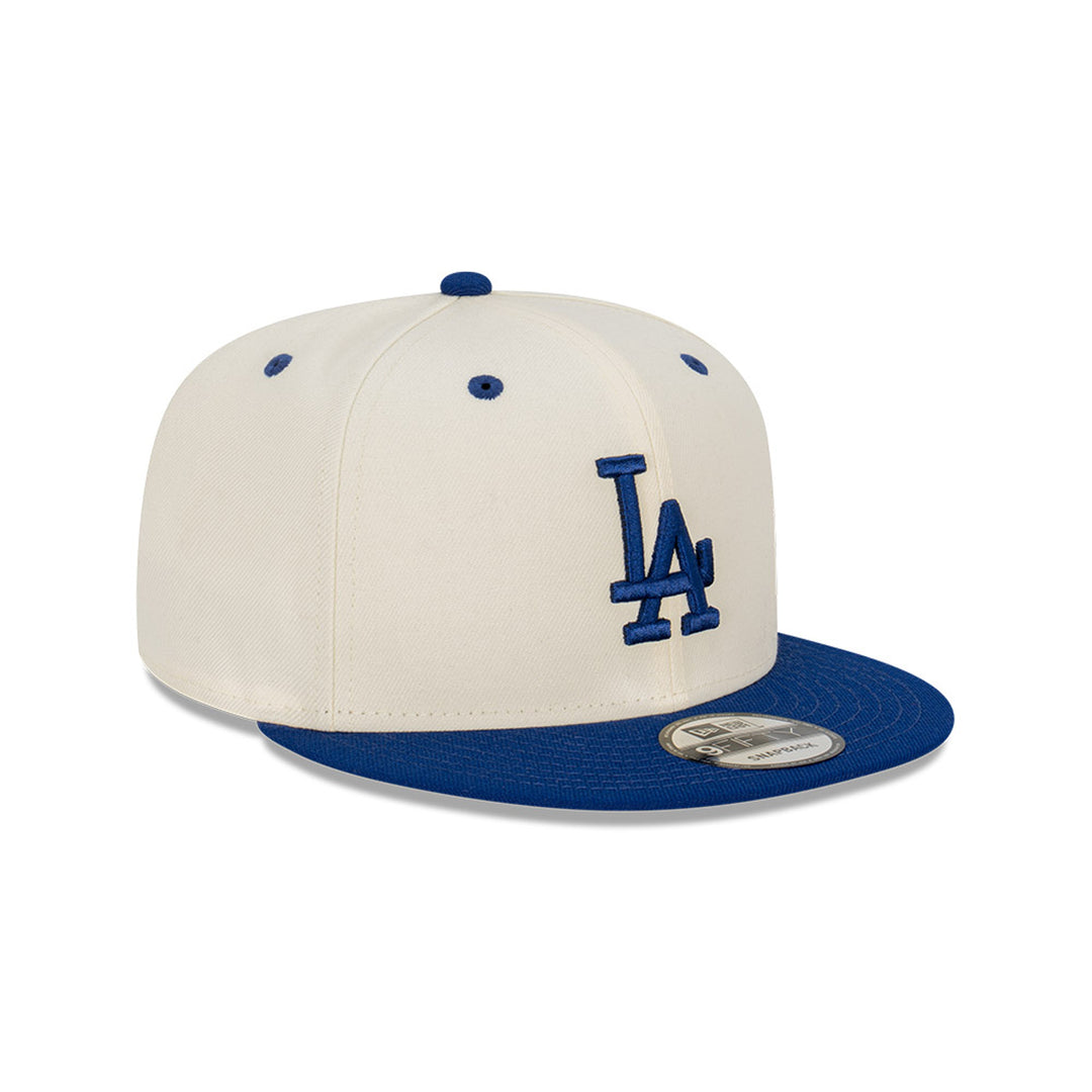 New Era หมวกรุ่น Los Angeles Dodgers 2-Tone Dark Royal Visor Chrome White 9Fifty Cap