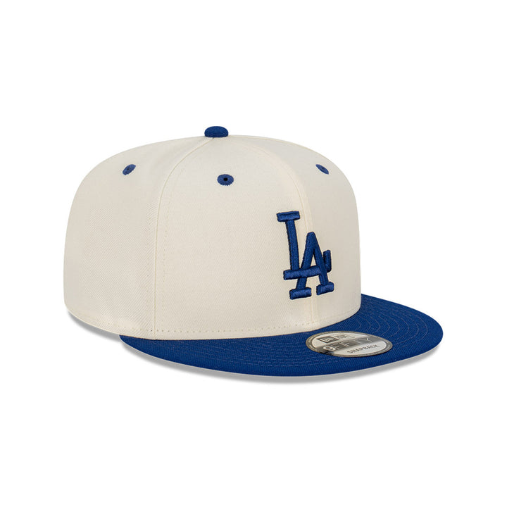 New Era หมวกรุ่น Los Angeles Dodgers 2-Tone Dark Royal Visor Chrome White 9Fifty Cap