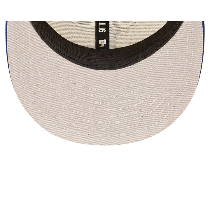 New Era หมวกรุ่น Los Angeles Dodgers 2-Tone Dark Royal Visor Chrome White 9Fifty Cap