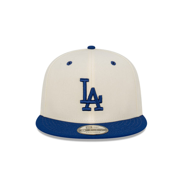 New Era หมวกรุ่น Los Angeles Dodgers 2-Tone Dark Royal Visor Chrome White 9Fifty Cap