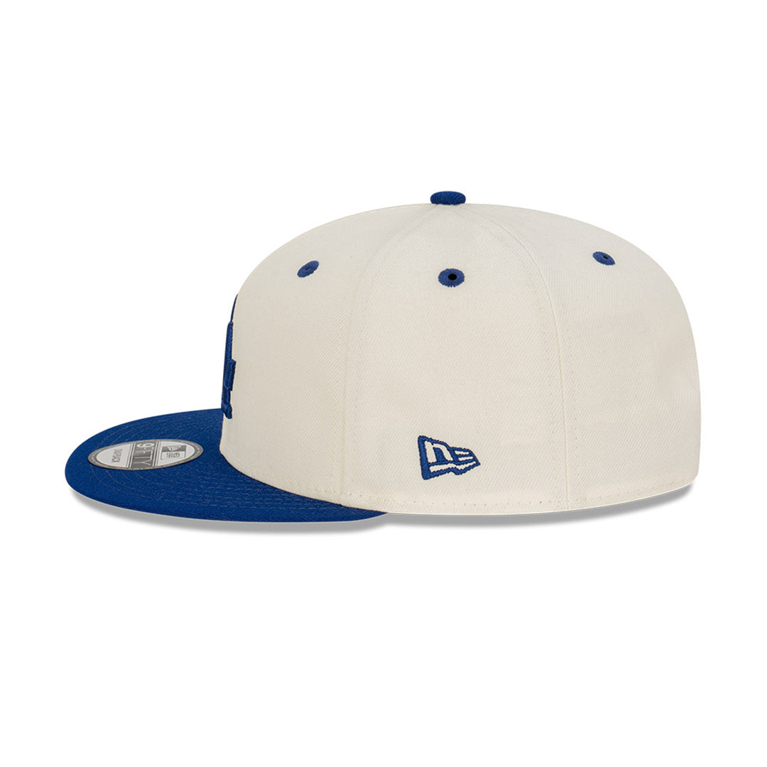 New Era หมวกรุ่น Los Angeles Dodgers 2-Tone Dark Royal Visor Chrome White 9Fifty Cap